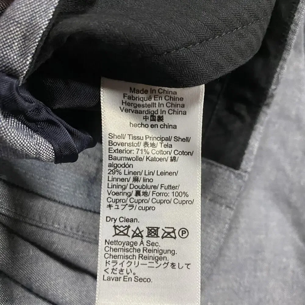 J.Crew Ludlow Pants Mens 34x30* Blue Chambray Baird McNutt Linen Dress Trousers